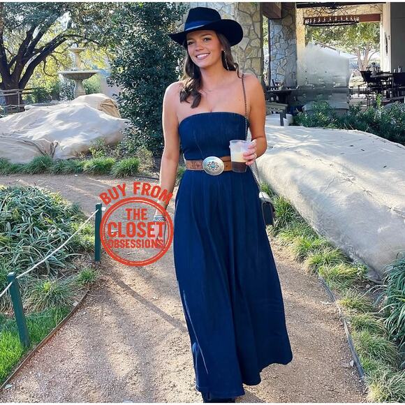 ZARA Blogger Fave Belted Strapless Dress NWT โจ Elegant A-Line Size M - Picture 9 of 16